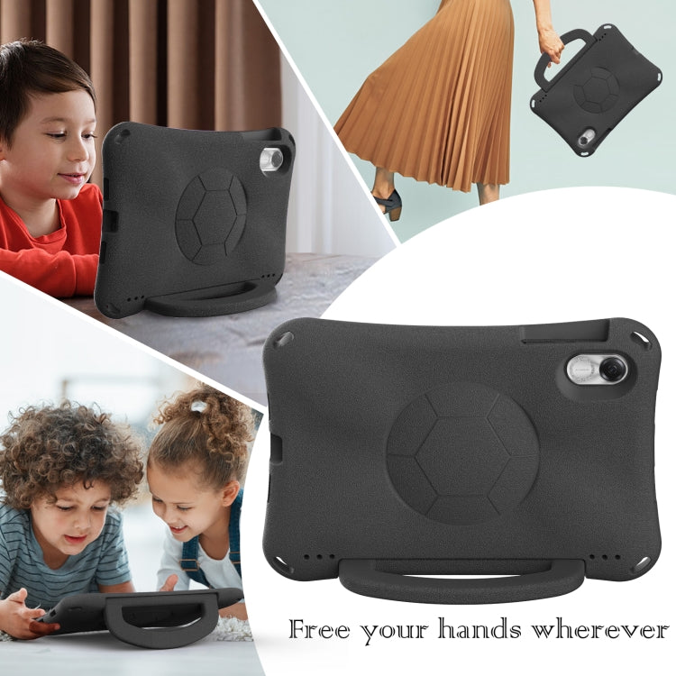 For Honor Pad X8 Pro 11.5 2023 Handle Football Shaped EVA Shockproof Tablet Case(Black)