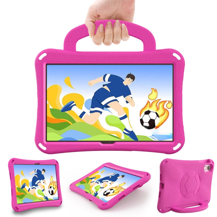 For Honor Pad X8 Pro 11.5 2023 Handle Football Shaped EVA Shockproof Tablet Case(Rose Red) - Honor by PMC TechLife | Online Shopping South Africa | PMC TechLife | Buy Now Pay Later Mobicred