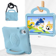 For Honor Pad X8 Pro 11.5 2023 Handle Football Shaped EVA Shockproof Tablet Case(Light Blue) - Honor by PMC TechLife | Online Shopping South Africa | PMC TechLife | Buy Now Pay Later Mobicred