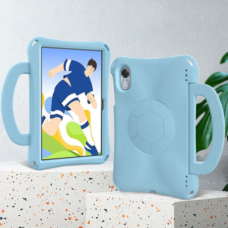 For Honor Pad X8 Pro 11.5 2023 Handle Football Shaped EVA Shockproof Tablet Case(Light Blue)