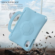 For Honor Pad X8 Pro 11.5 2023 Handle Football Shaped EVA Shockproof Tablet Case(Light Blue)