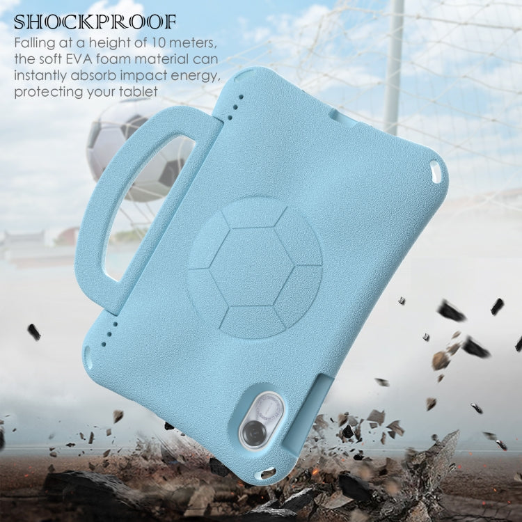 For Honor Pad X8 Pro 11.5 2023 Handle Football Shaped EVA Shockproof Tablet Case(Light Blue)