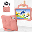 For Honor Pad X8 Pro 11.5 2023 Handle Football Shaped EVA Shockproof Tablet Case(Light Pink) - Honor by PMC TechLife | Online Shopping South Africa | PMC TechLife | Buy Now Pay Later Mobicred