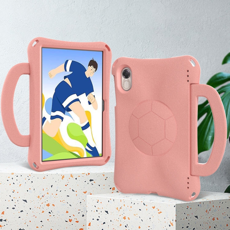 For Honor Pad X8 Pro 11.5 2023 Handle Football Shaped EVA Shockproof Tablet Case(Light Pink)