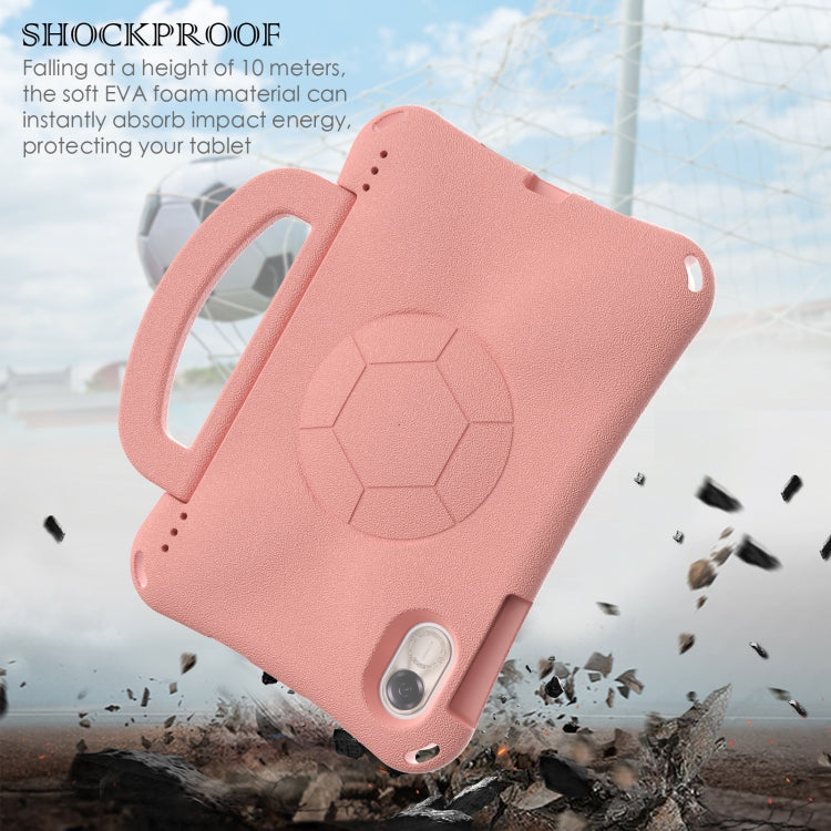 For Honor Pad X8 Pro 11.5 2023 Handle Football Shaped EVA Shockproof Tablet Case(Light Pink)