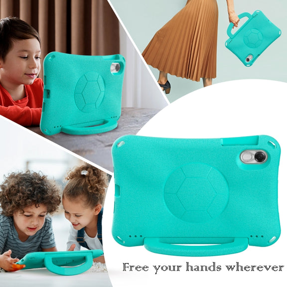 For Honor Pad X8 Pro 11.5 2023 Handle Football Shaped EVA Shockproof Tablet Case(Mint  Green)