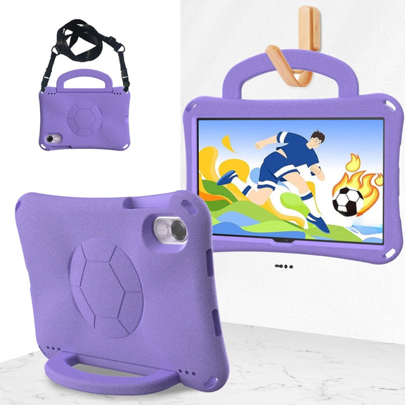 For Honor Pad X9 Handle Football Shaped EVA Shockproof Tablet Case(Light Purple)