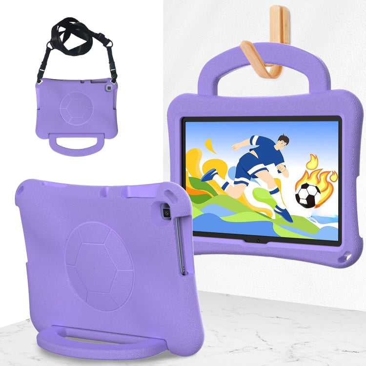 For Honor Pad X8 / X8 Lite 10.1 Handle Football Shaped EVA Shockproof Tablet Case(Light Purple) - Honor by PMC TechLife | Online Shopping South Africa | PMC TechLife | Buy Now Pay Later Mobicred