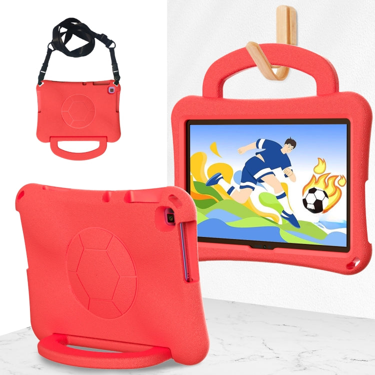 For Honor Pad X8 / X8 Lite 10.1 Handle Football Shaped EVA Shockproof Tablet Case(Red) - Honor by PMC TechLife | Online Shopping South Africa | PMC TechLife | Buy Now Pay Later Mobicred