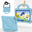 For Honor Pad X8 / X8 Lite 10.1 Handle Football Shaped EVA Shockproof Tablet Case(Light Blue) - Honor by PMC TechLife | Online Shopping South Africa | PMC TechLife | Buy Now Pay Later Mobicred