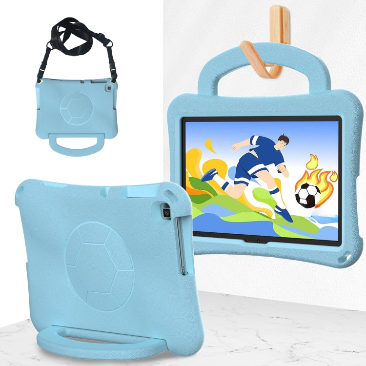 For Honor Pad X8 / X8 Lite 10.1 Handle Football Shaped EVA Shockproof Tablet Case(Light Blue) - Honor by PMC TechLife | Online Shopping South Africa | PMC TechLife | Buy Now Pay Later Mobicred