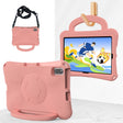 For Honor Pad V7 10.4 2024 Handle Football Shaped EVA Shockproof Tablet Case(Light Pink) - Honor by PMC TechLife | Online Shopping South Africa | PMC TechLife | Buy Now Pay Later Mobicred