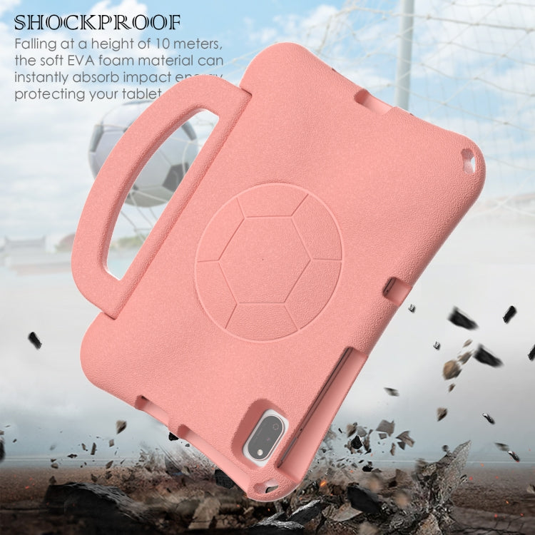 For Honor Pad V7 10.4 2024 Handle Football Shaped EVA Shockproof Tablet Case(Light Pink)