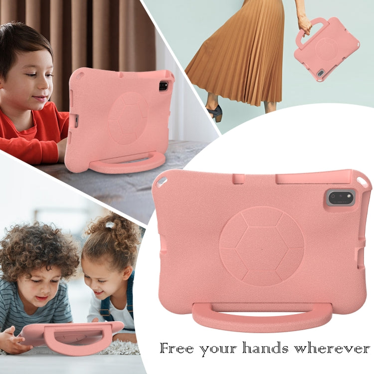 For Honor Pad V7 10.4 2024 Handle Football Shaped EVA Shockproof Tablet Case(Light Pink)