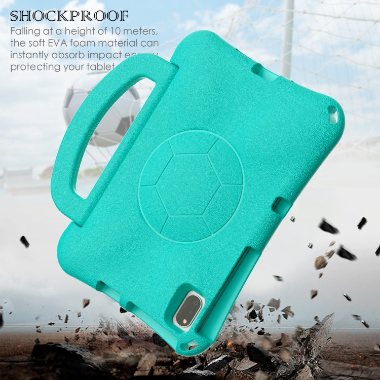 For Honor Pad V7 10.4 2024 Handle Football Shaped EVA Shockproof Tablet Case(Mint  Green)
