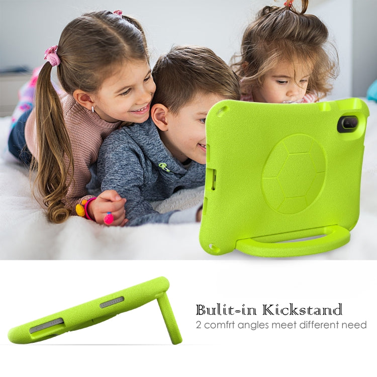 For Honor Pad V7 11 2021 Handle Football Shaped EVA Shockproof Tablet Case(Grass Green)
