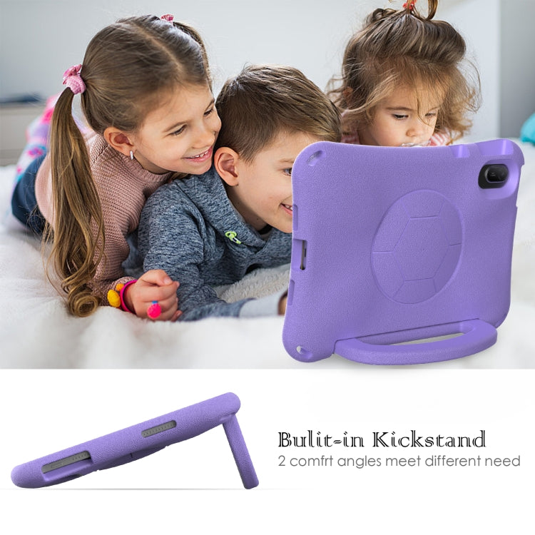 For Honor Pad V7 11 2021 Handle Football Shaped EVA Shockproof Tablet Case(Light Purple)