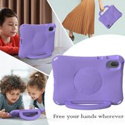 For Honor Pad V7 11 2021 Handle Football Shaped EVA Shockproof Tablet Case(Light Purple)