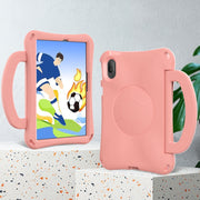 For Honor Pad V7 11 2021 Handle Football Shaped EVA Shockproof Tablet Case(Light Pink)