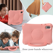 For Honor Pad V7 11 2021 Handle Football Shaped EVA Shockproof Tablet Case(Light Pink)