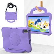 For Honor Pad V6 10.4 2024 Handle Football Shaped EVA Shockproof Tablet Case(Light Purple)