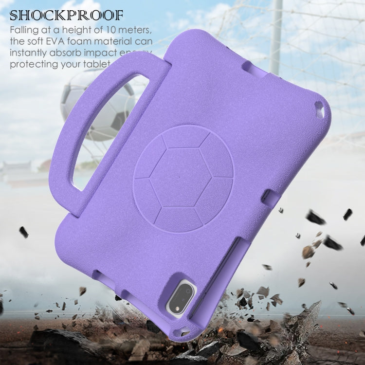 For Honor Pad V6 10.4 2024 Handle Football Shaped EVA Shockproof Tablet Case(Light Purple)