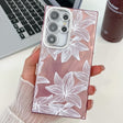 For Samsung Galaxy S25 Ultra 5G Electroplating Flowers Plants Texture TPU Phone Case(Sketch Lily FL9) - Galaxy S25 Ultra 5G Cases by PMC Jewellery | Online Shopping South Africa | PMC Jewellery | Buy Now Pay Later Mobicred