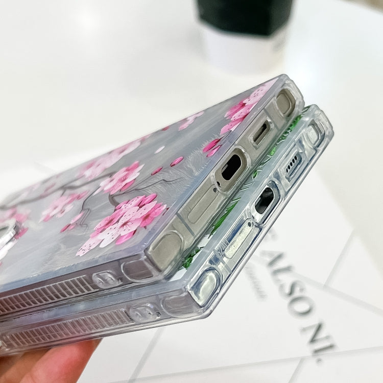 For Samsung Galaxy S25 Ultra 5G Electroplating Flowers Plants Texture TPU Phone Case(Gardenia FL15)