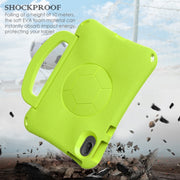 For Huawei MatePad SE 11 2024 Handle Football Shaped EVA Shockproof Tablet Case(Grass Green)