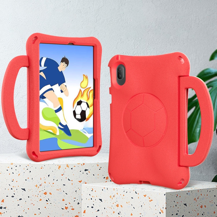 For Huawei MatePad SE 11 2024 Handle Football Shaped EVA Shockproof Tablet Case(Red) - Huawei by PMC TechLife | Online Shopping South Africa | PMC TechLife | Buy Now Pay Later Mobicred