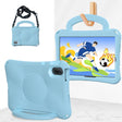 For Huawei MatePad SE 11 2024 Handle Football Shaped EVA Shockproof Tablet Case(Light Blue) - Huawei by PMC TechLife | Online Shopping South Africa | PMC TechLife | Buy Now Pay Later Mobicred