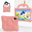 For Huawei MatePad SE 11 2024 Handle Football Shaped EVA Shockproof Tablet Case(Light Pink) - Huawei by PMC TechLife | Online Shopping South Africa | PMC TechLife | Buy Now Pay Later Mobicred
