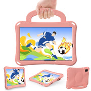 For Huawei MatePad SE 11 2024 Handle Football Shaped EVA Shockproof Tablet Case(Light Pink)