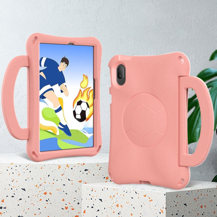 For Huawei MatePad SE 11 2024 Handle Football Shaped EVA Shockproof Tablet Case(Light Pink) - Huawei by PMC TechLife | Online Shopping South Africa | PMC TechLife | Buy Now Pay Later Mobicred