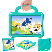 For Huawei MatePad SE 11 2024 Handle Football Shaped EVA Shockproof Tablet Case(Mint  Green)