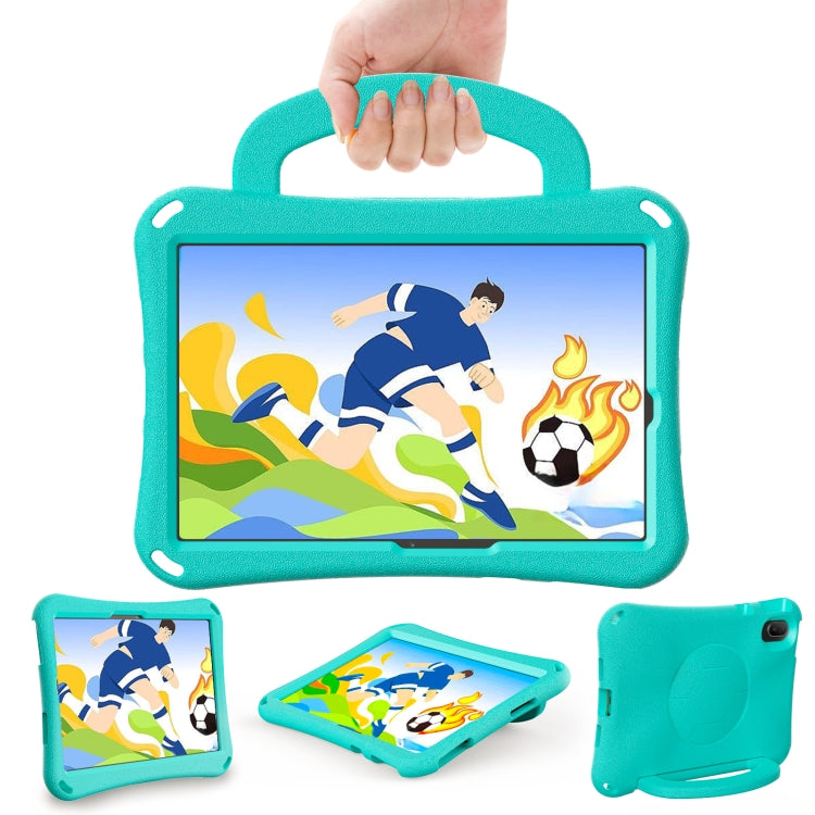 For Huawei MatePad SE 11 2024 Handle Football Shaped EVA Shockproof Tablet Case(Mint  Green)