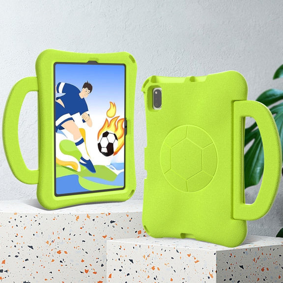 For Huawei MatePad SE 10.4 2022 / 2023 Handle Football Shaped EVA Shockproof Tablet Case(Grass Green)