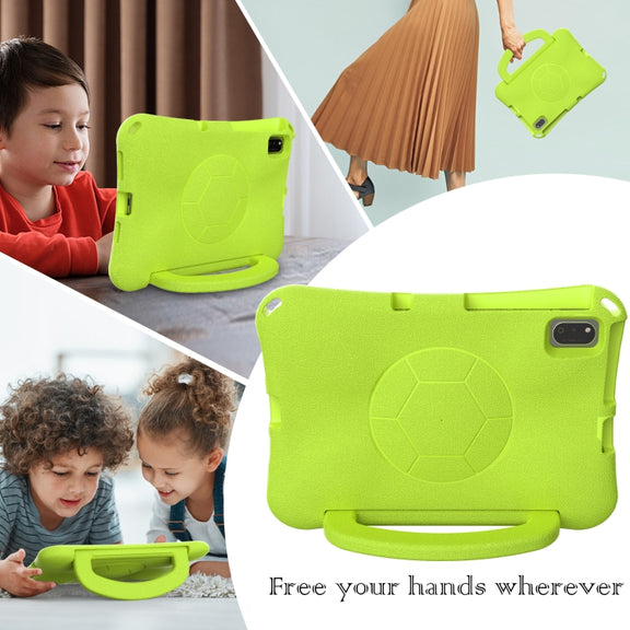 For Huawei MatePad SE 10.4 2022 / 2023 Handle Football Shaped EVA Shockproof Tablet Case(Grass Green)