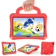 For Huawei MatePad SE 10.4 2022 / 2023 Handle Football Shaped EVA Shockproof Tablet Case(Red)