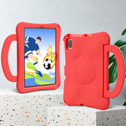 For Huawei MatePad SE 10.4 2022 / 2023 Handle Football Shaped EVA Shockproof Tablet Case(Red)