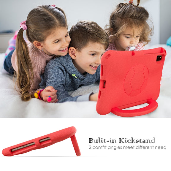 For Huawei MatePad SE 10.4 2022 / 2023 Handle Football Shaped EVA Shockproof Tablet Case(Red)