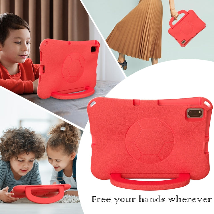 For Huawei MatePad SE 10.4 2022 / 2023 Handle Football Shaped EVA Shockproof Tablet Case(Red) - Huawei by PMC TechLife | Online Shopping South Africa | PMC TechLife | Buy Now Pay Later Mobicred