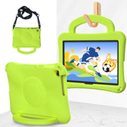 For Huawei MatePad SE 10.1 2022 Handle Football Shaped EVA Shockproof Tablet Case(Grass Green)