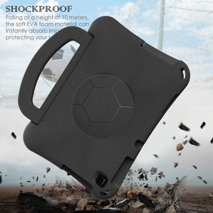 For Huawei MatePad SE 10.1 2022 Handle Football Shaped EVA Shockproof Tablet Case(Black)