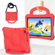 For Huawei MatePad SE 10.1 2022 Handle Football Shaped EVA Shockproof Tablet Case(Red) - Huawei by PMC TechLife | Online Shopping South Africa | PMC TechLife | Buy Now Pay Later Mobicred
