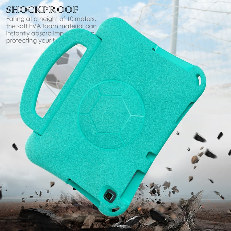 For Huawei MatePad SE 10.1 2022 Handle Football Shaped EVA Shockproof Tablet Case(Mint  Green) - Huawei by PMC TechLife | Online Shopping South Africa | PMC TechLife | Buy Now Pay Later Mobicred