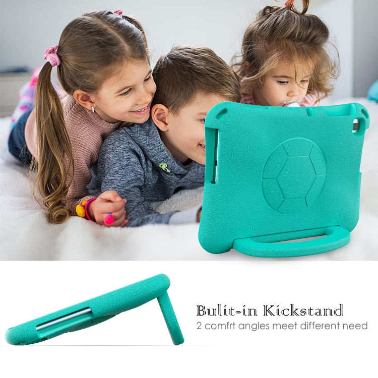 For Huawei MatePad SE 10.1 2022 Handle Football Shaped EVA Shockproof Tablet Case(Mint  Green)