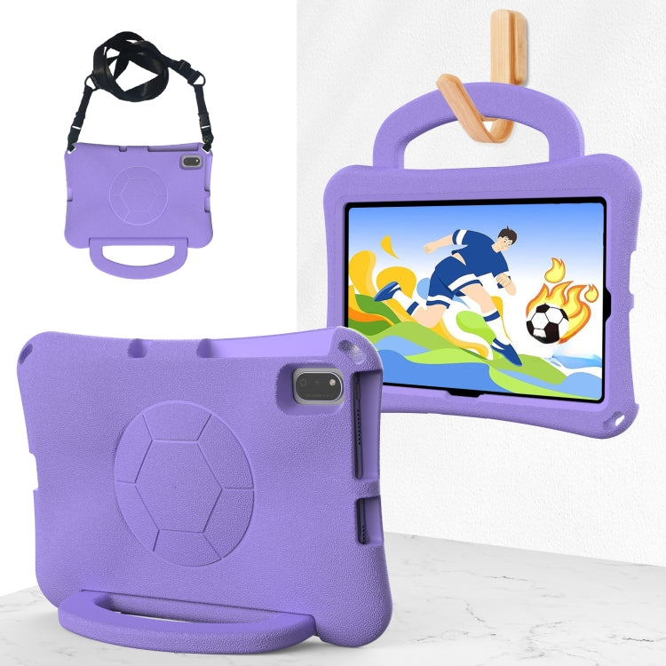 For Huawei MatePad 10.4 2020 / 2022 Handle Football Shaped EVA Shockproof Tablet Case(Light Purple) - Huawei by PMC TechLife | Online Shopping South Africa | PMC TechLife | Buy Now Pay Later Mobicred
