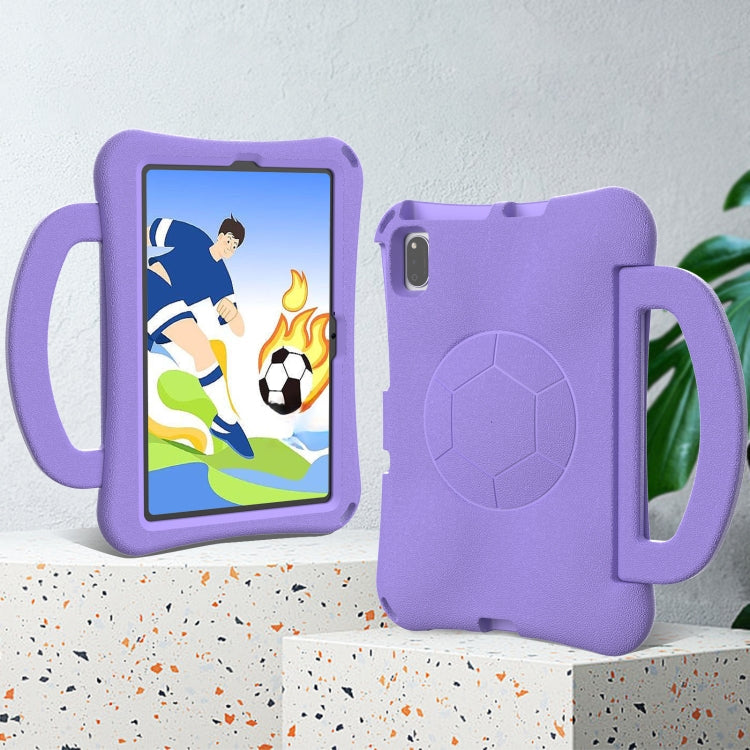 For Huawei MatePad 10.4 2020 / 2022 Handle Football Shaped EVA Shockproof Tablet Case(Light Purple) - Huawei by PMC TechLife | Online Shopping South Africa | PMC TechLife | Buy Now Pay Later Mobicred