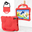 For Huawei MatePad 10.4 2020 / 2022 Handle Football Shaped EVA Shockproof Tablet Case(Red) - Huawei by PMC TechLife | Online Shopping South Africa | PMC TechLife | Buy Now Pay Later Mobicred